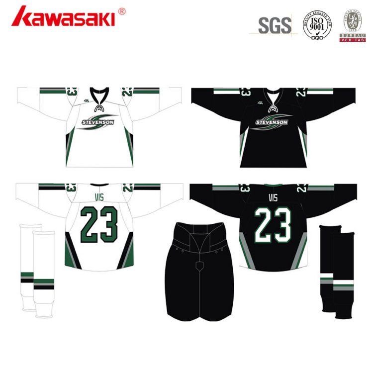 Custom Double Sided Reversible Sublimation Ice Hockey Jerseys long sleeve custom man ice hockey & field hockey