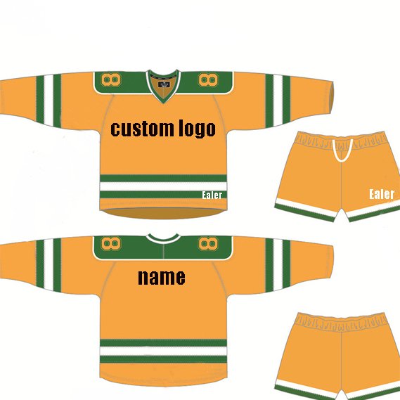 3D embroidery hockey jersey blank hockey jersey double sided hockey jerseys