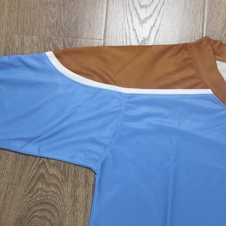 top quality light blue custom design ice hockey jersey sublimation long sleeve shirt unique ice hockey jerseys tshirt
