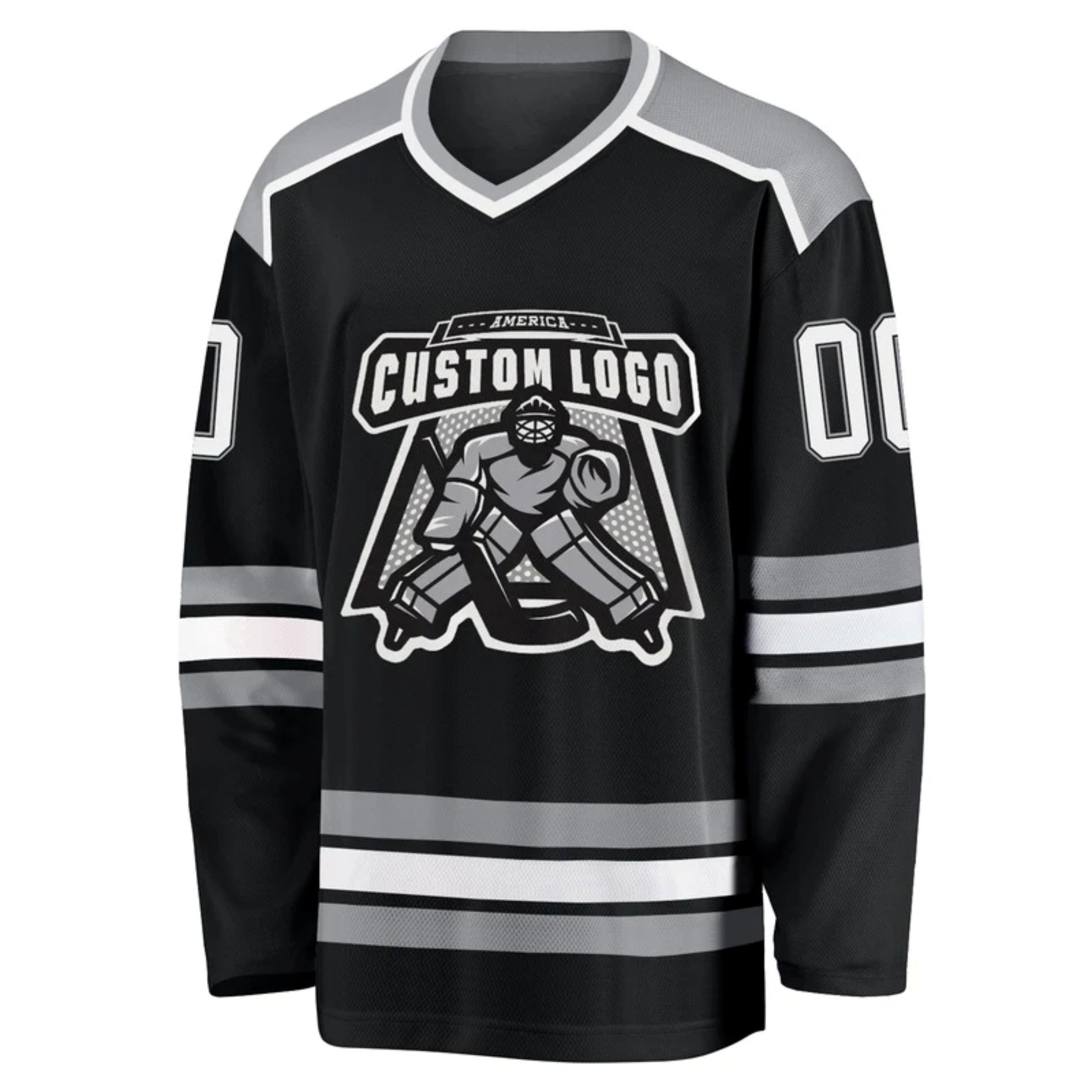 Wholesale 100%Polyester Tackle Twill Premium Authentic Hockey Jersey Breathable Lightweight Ideal for Competitive Practice