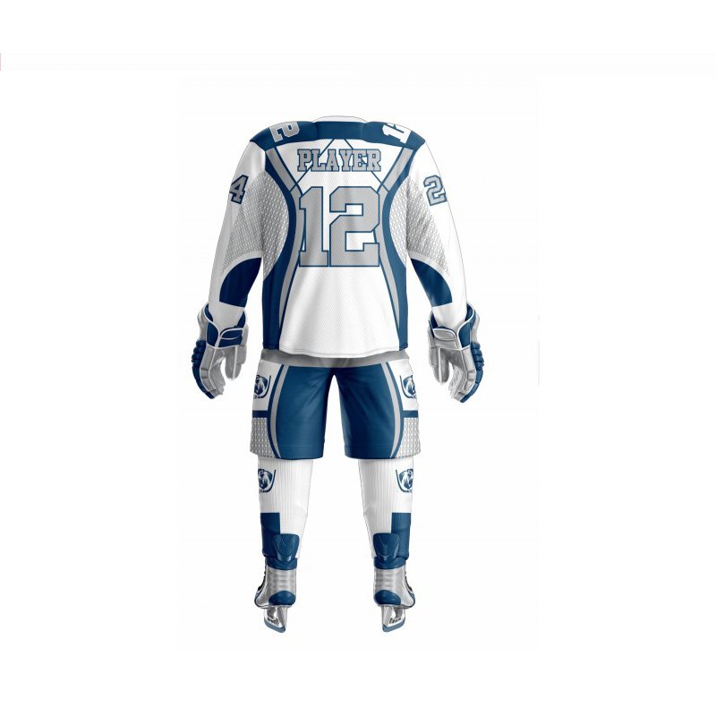 Plus Size Ice Hockey Uniform With Digital Sublimation Full Sleeve Shirts & Shorts For Sale