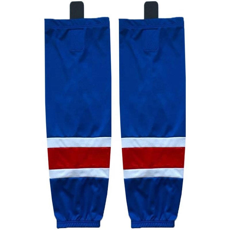 Wholesale Professional Men's Ice Hockey Socks Unisex Team Hockey Wear Custom Logo Printing Sublimation Technique Polyester