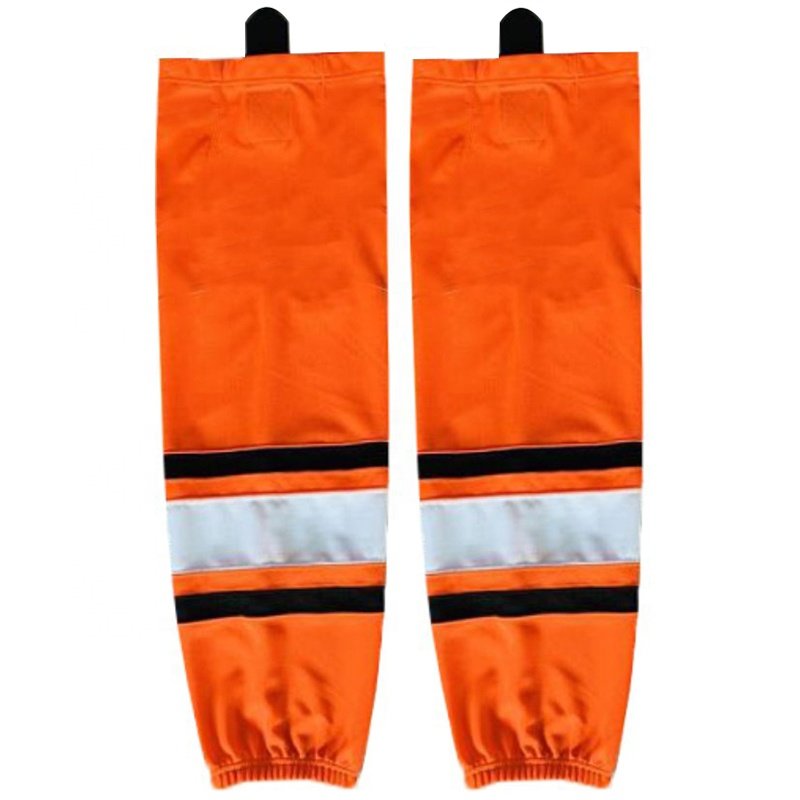 Wholesale Professional Men's Ice Hockey Socks Unisex Team Hockey Wear Custom Logo Printing Sublimation Technique Polyester