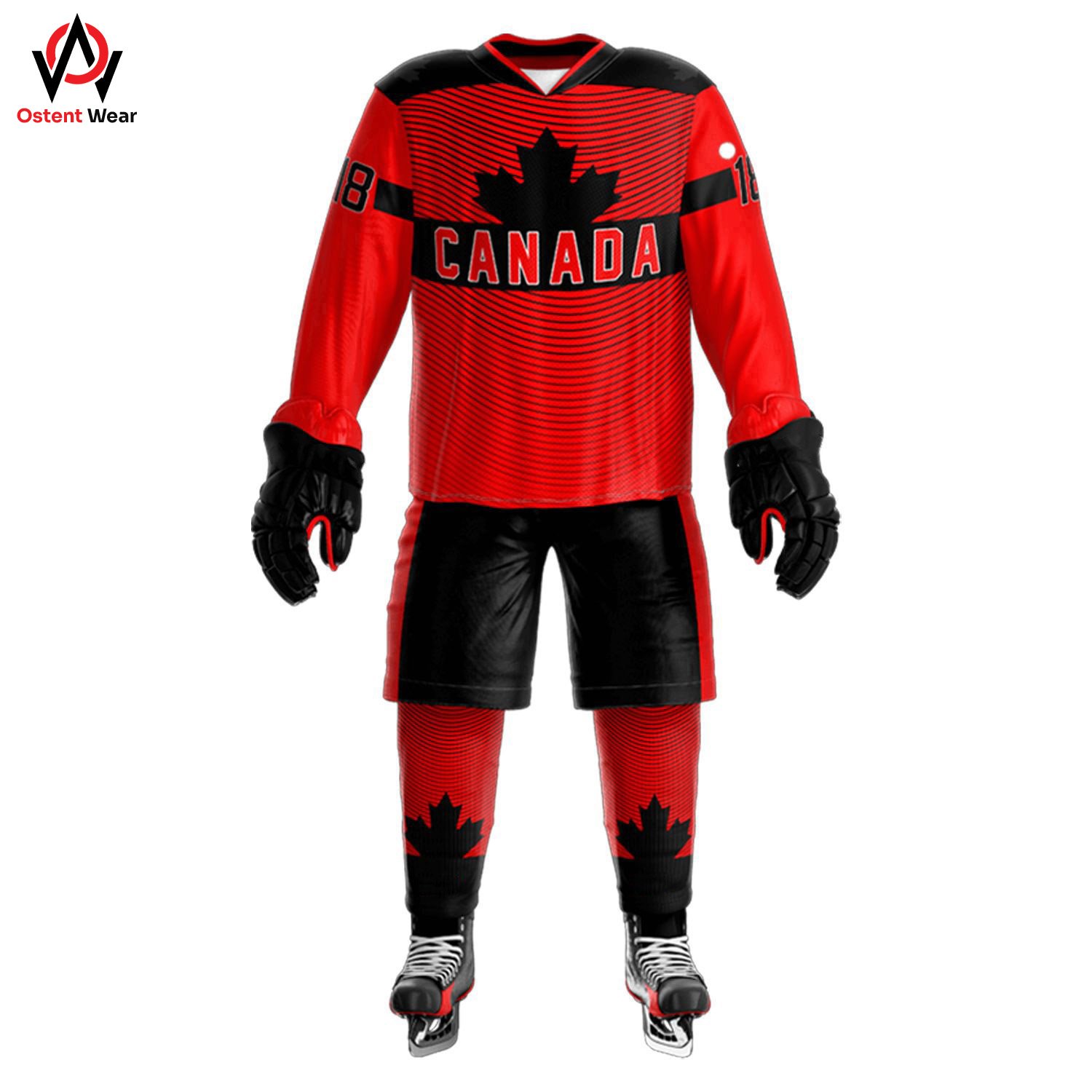 Factory Manufacture Premium Quality Unisex Ice Hockey Jersey Pant Sets Unisex Training Uniform OEM Team Name Wholesale Price