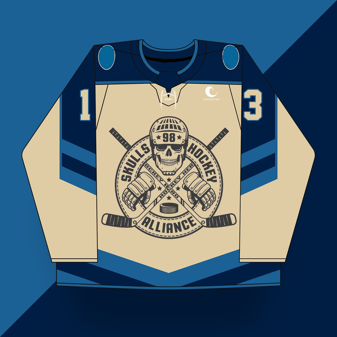 High Quality Custom Design Sublimation Ice Hockey Jerseys Breathable Youth Ice Hockey Uniforms