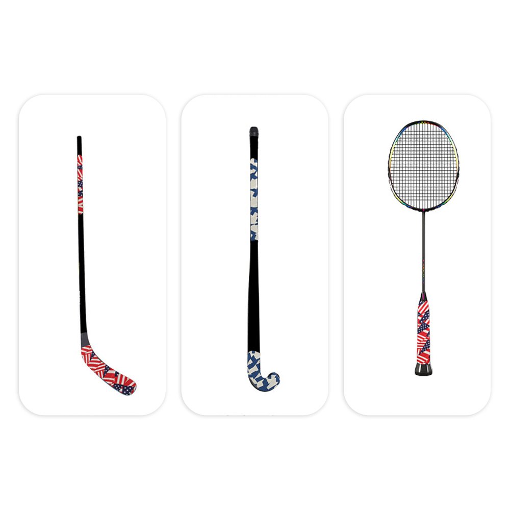 Colorful Custom Logo CE Certified Cloth Adhesive Ice Field Hockey Stick Grip Tape Sport tape