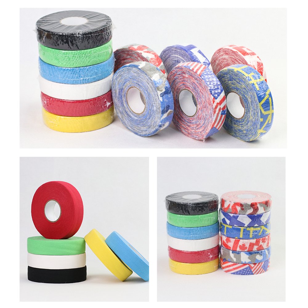 Colorful Custom Logo CE Certified Cloth Adhesive Ice Field Hockey Stick Grip Tape Sport tape