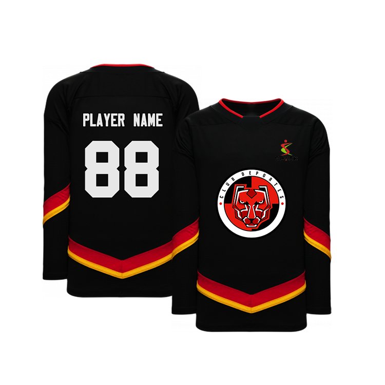Custom Latest Design Ice Hockey Jersey Sublimation Embroidered Blank Hockey Jersey Custom Name Numbers Hockey Top