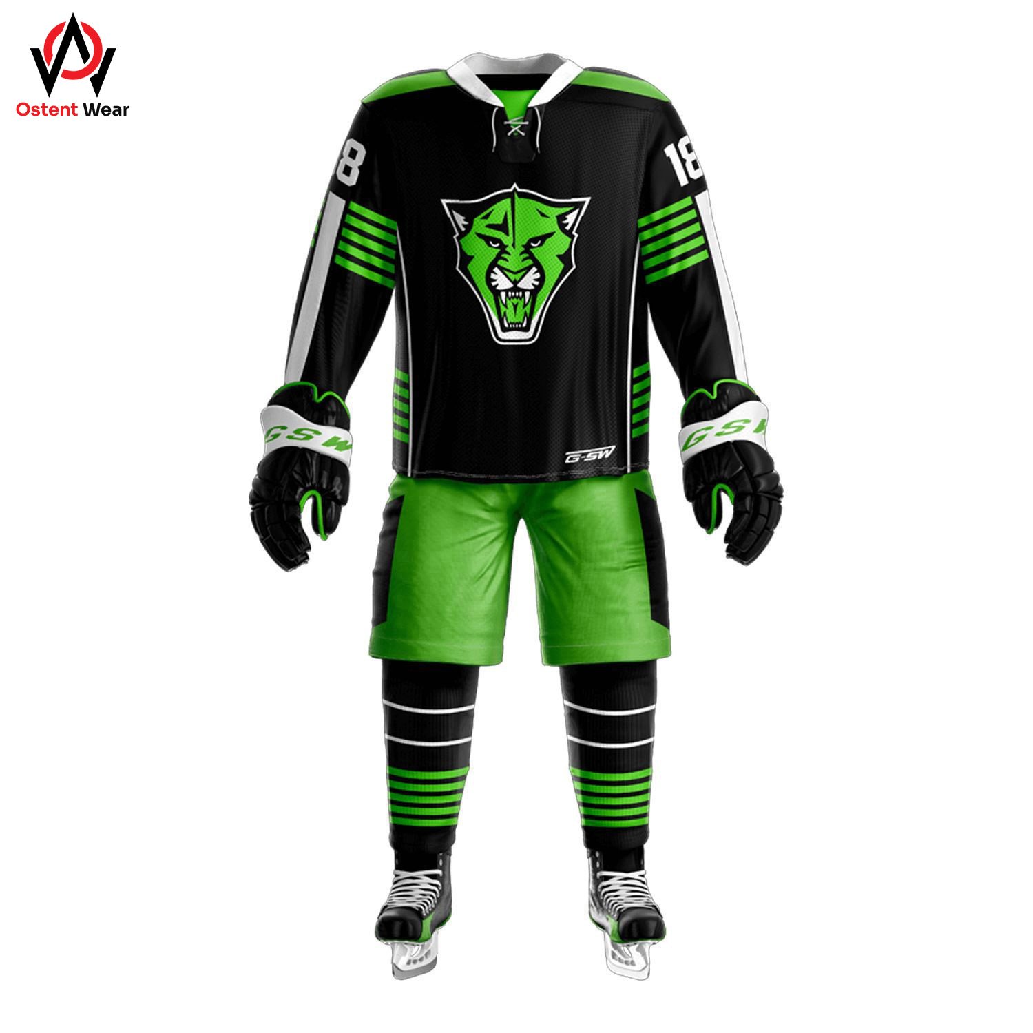 Wholesale Price Ice Hockey Uniform Customized Logo Team Sports Sublimation Ice Hockey Uniform
