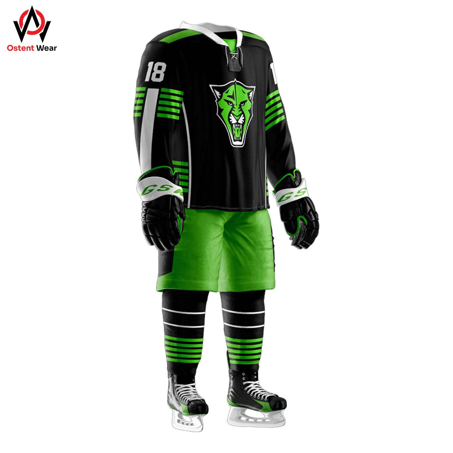 Wholesale Price Ice Hockey Uniform Customized Logo Team Sports Sublimation Ice Hockey Uniform
