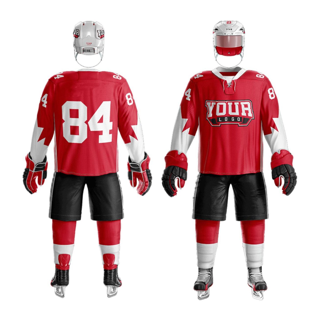 Fully Customized Unisex Reversible Ice Hockey Uniform OEM Team Wear for Plain Practice for Ice Hockey Players