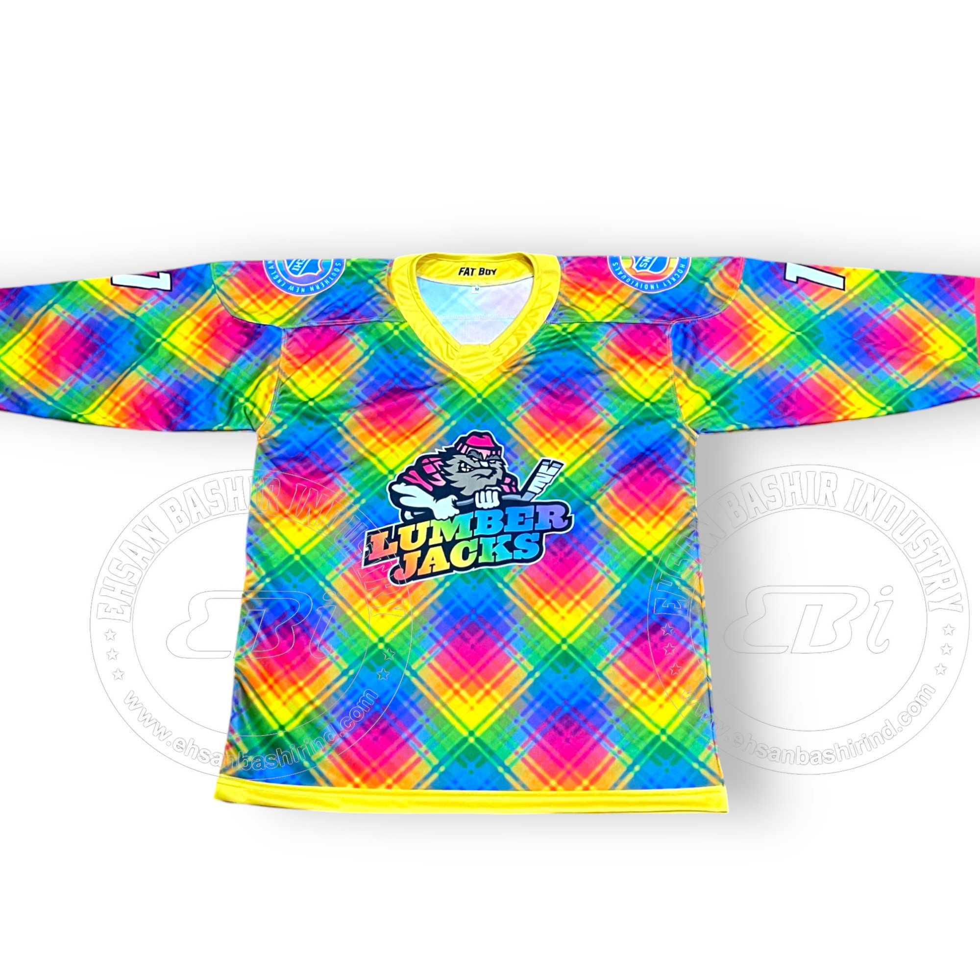 Custom Made Sublimated Ice Hockey Jersey Top Manufacturer's Custom Printed Jerseys for Adults Embroidery Technics Made Pakistan
