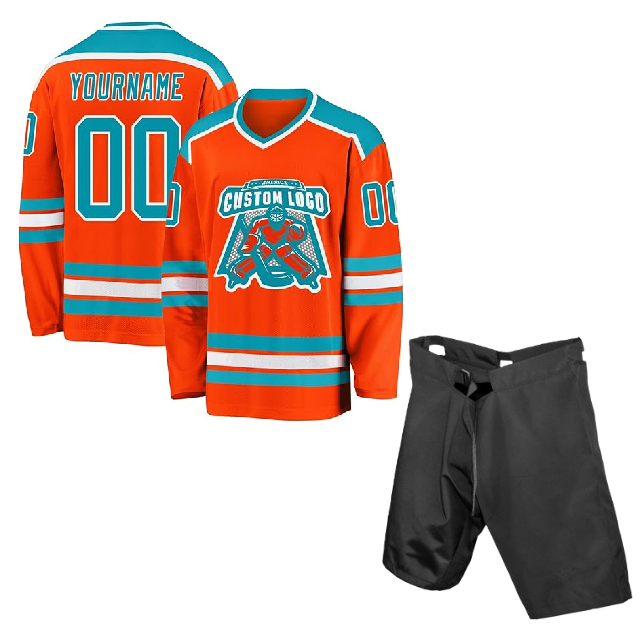 Trendy Ice Hockey Uniforms With Personalized Logos Quality Fabrics And Available For Bulk Orders