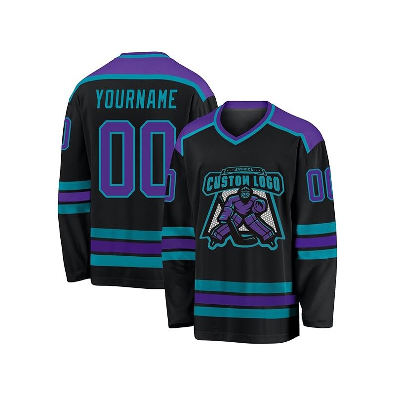 Customizable Oversized Lightweight Fashion Sublimation Breathable Lacrosse Jersey Polyester Custom Ice Hockey Jersey