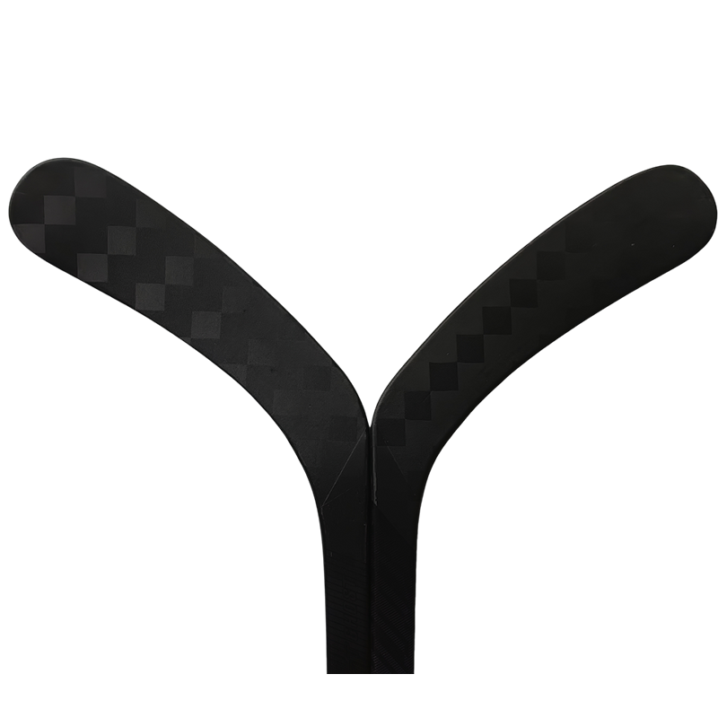 Factory direct sale ice hockey sticks for seniors 100% carbon fiber, weigh 390g and have custom graphics as inline hockey sticks