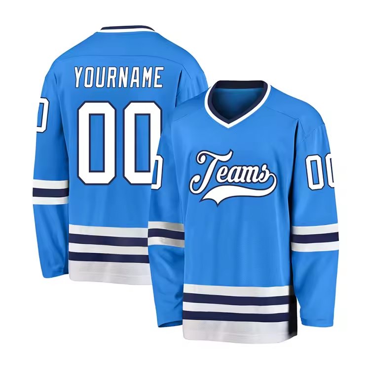 Custom Logo Sublimated Polyester Hockey Jerseys Wholesale Ice Hockey Jersey Uniforms
