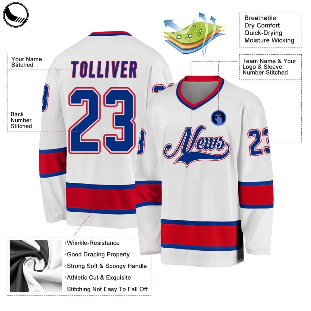 BETHERIVAL tear Resistant Long Sleeve Hockey Uniform embroidered Custom Jersey Hockey