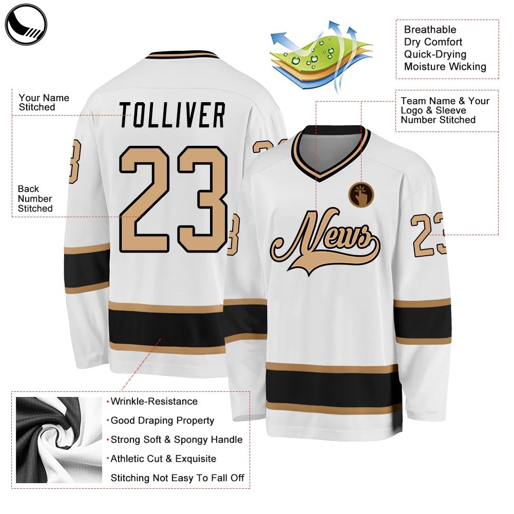 BETHERIVAL tear Resistant Long Sleeve Hockey Uniform embroidered Custom Jersey Hockey