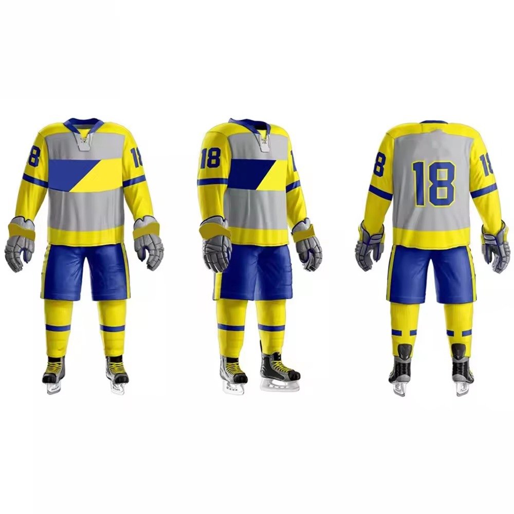 2024 Customized High Quality Wholesale Sublimation Custom design Team Wear Portable Quality Ice Hockey Uniform