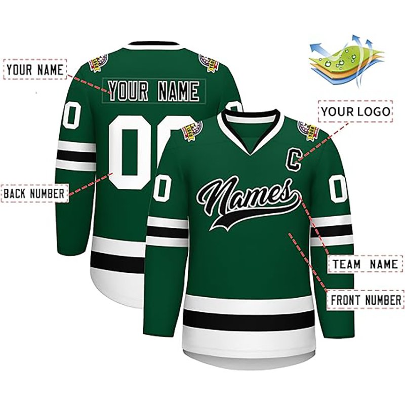 Factory Price Quick Dry Ice Hockey Wear Sport Long Sleeve Uniform Sublimation Printing Logo Ice Hockey Jersey