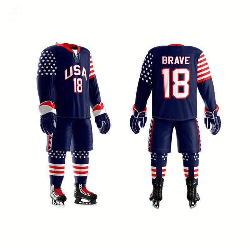 Hot Selling Custom Made Team Hockey Uniform Wear Professional Ice Hockey Sets