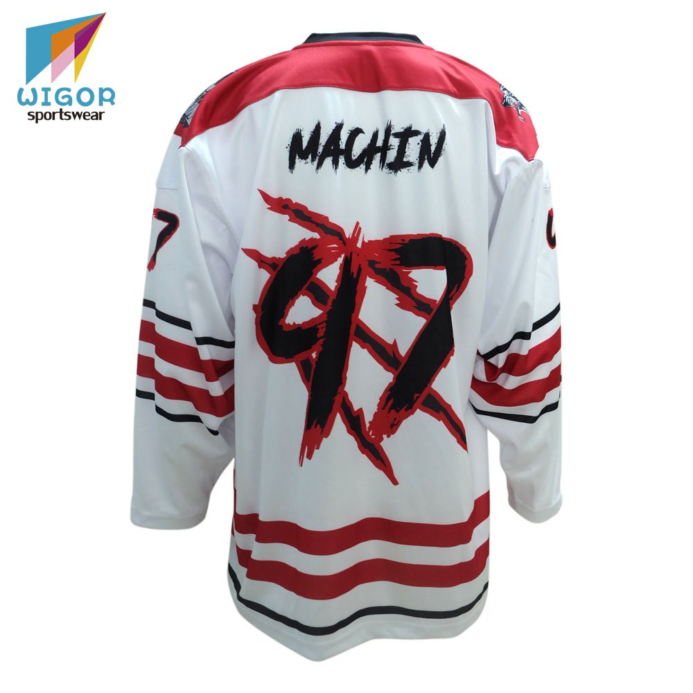 Custom authentic hockey team wear full sublimated ice hockey jersey men's hockey practice jersey