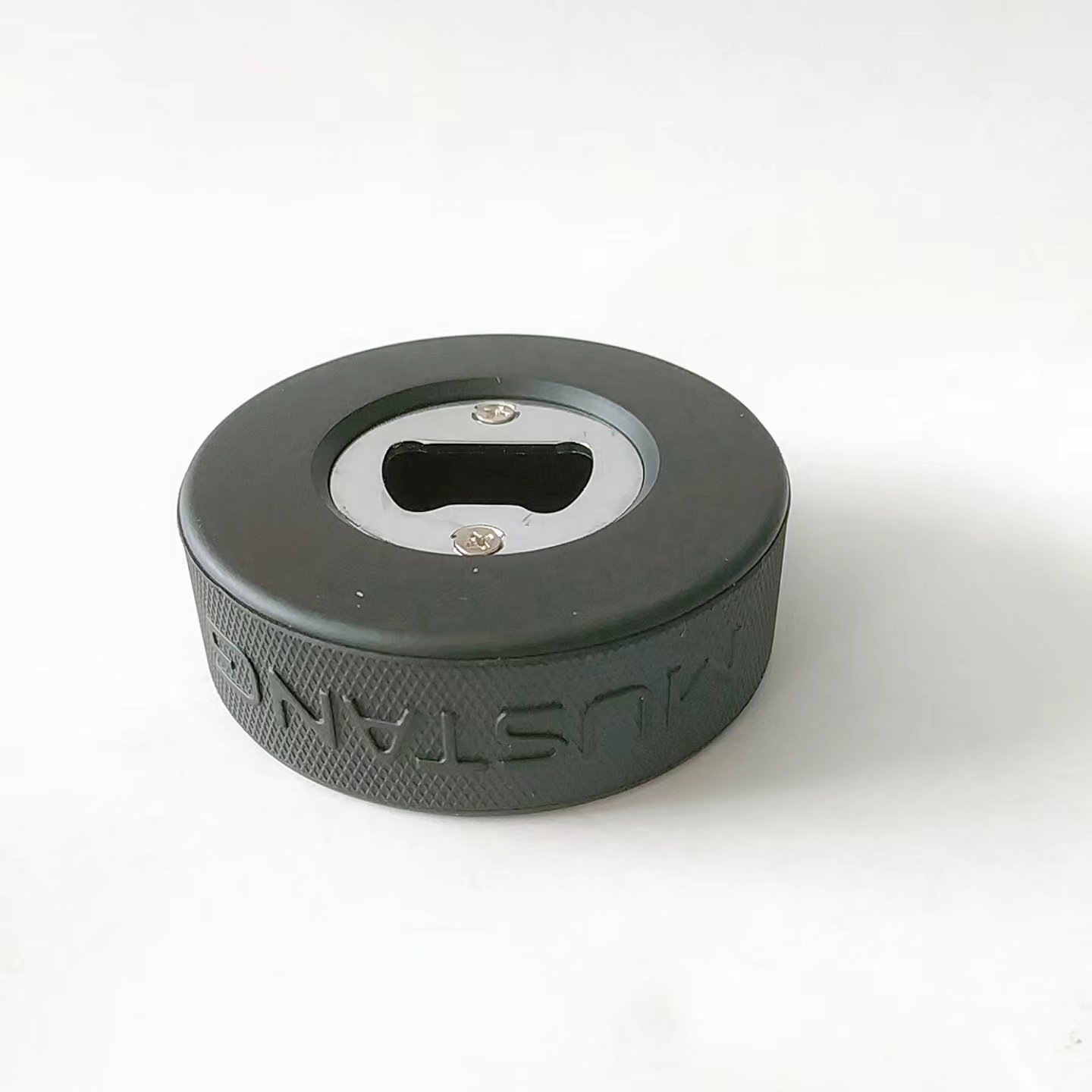 LOW MOQ customized printing ice hockey puck field hockey ball bottle opener wholesale