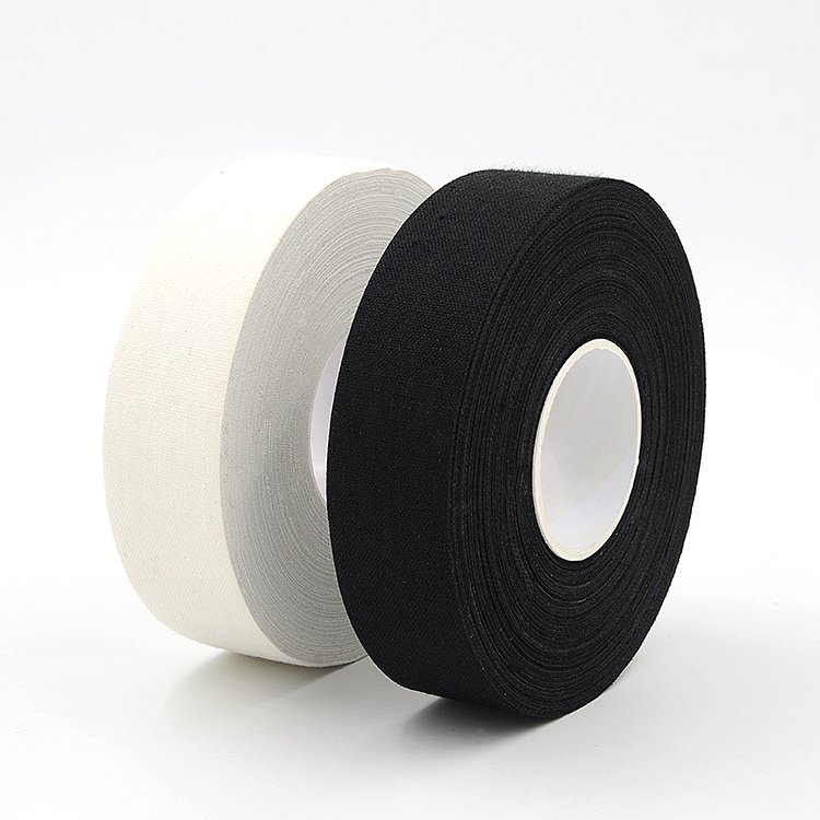 Good Quality Single Side Rubber Glue Coated Cotton Cloth Fabric Ice Hockey Stick Grip Sports Tape for Ice Hockey Field Sticks
