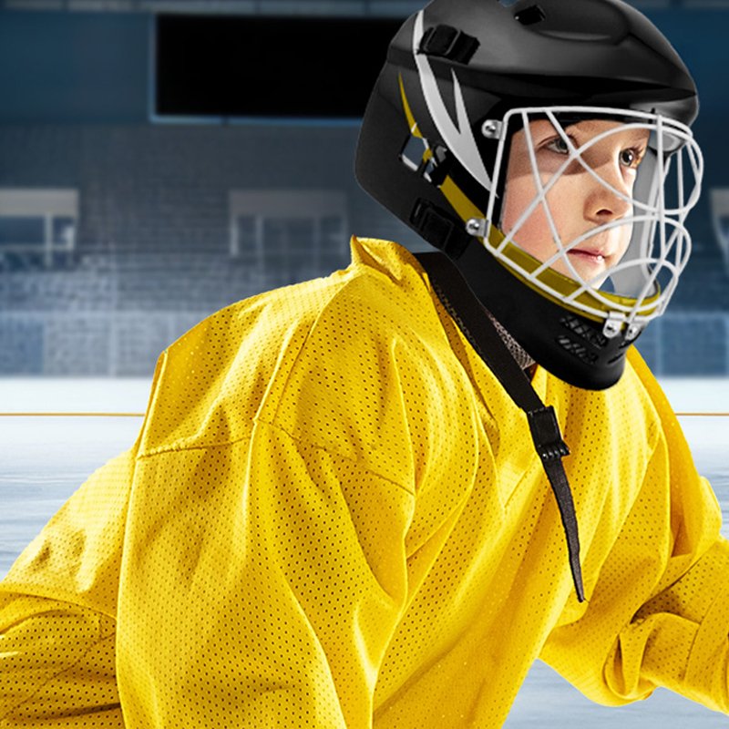 Wholesale Prices Professional Face Protector Custom Logo Printing Ice Hockey Protective Face Mask