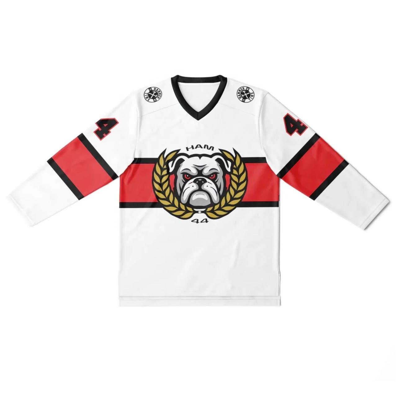 Wholesale Customize Sublimated Training Ice Hockey Jersey Embroidery Mesh Polyester Ice Hockey Jersey For Teams And Clubs