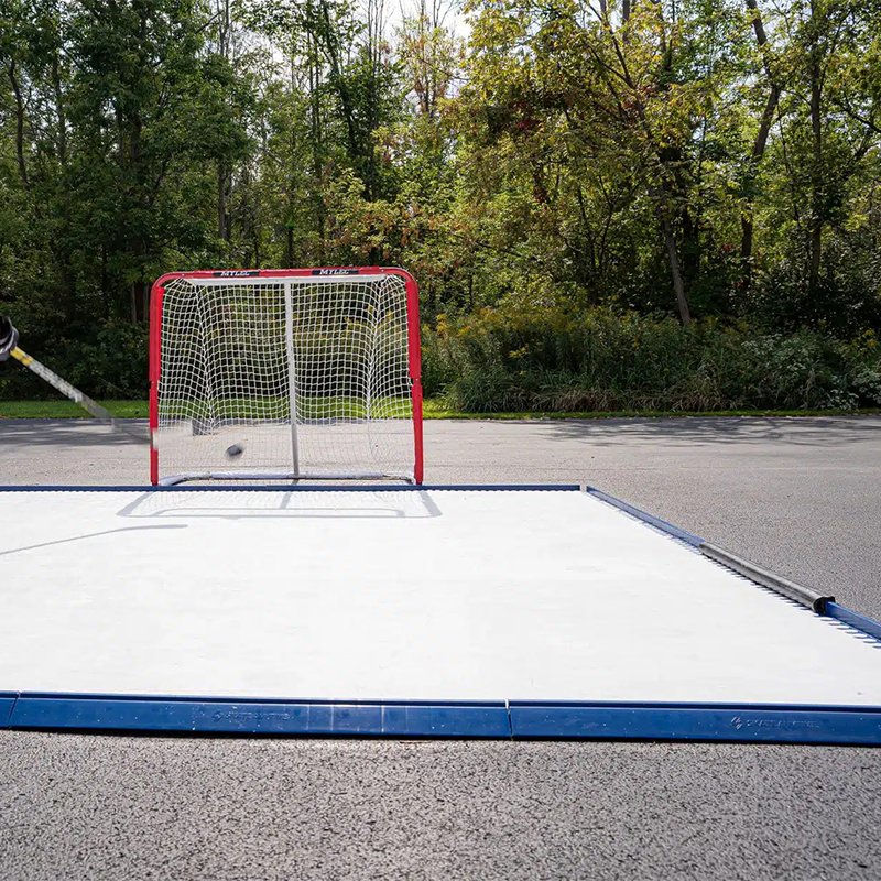Mobile UHMWPE Ice Skating Rink Fence HDPE Synthetic Ice Hockey Rink
