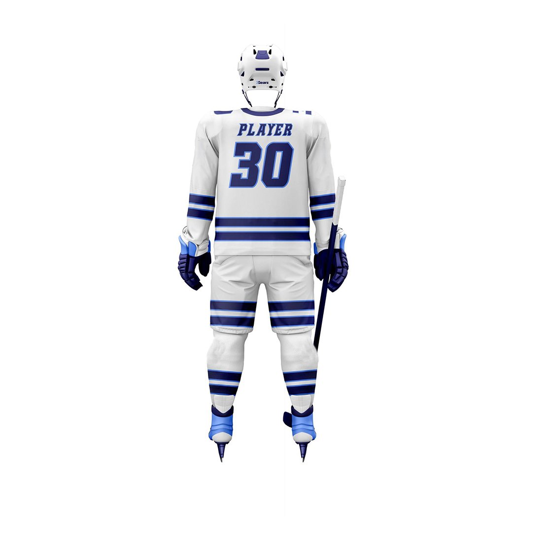 Wholesale Sublimation Team Name Logo High Quality Ice Hockey Uniform Breathable Hockey Jersey Sets