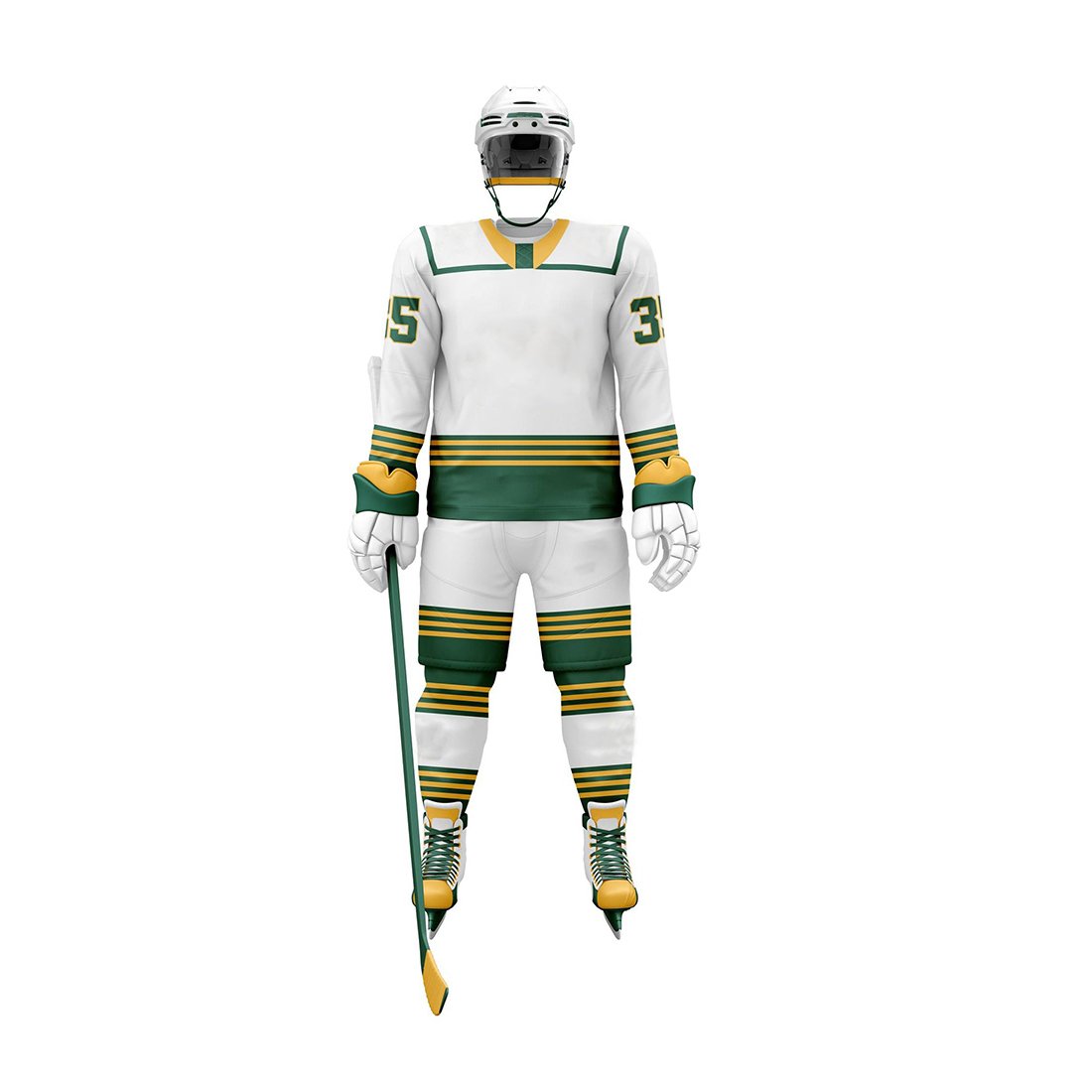 Wholesale Sublimation Team Name Logo High Quality Ice Hockey Uniform Breathable Hockey Jersey Sets