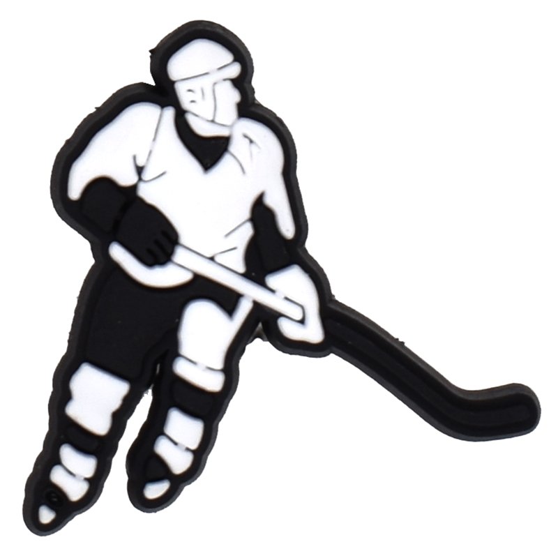 Ice Hockey Sports Straw Cap Drink straw plug dust cap 8mm cross border party personalized straw decoration