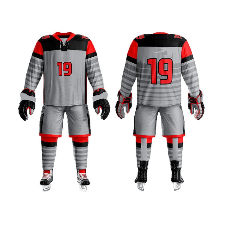 Wholesale Your Own Logo Plus Size Comfortable Low MOQ Sports Wear Quick Dry Ice Hockey Uniform For Men