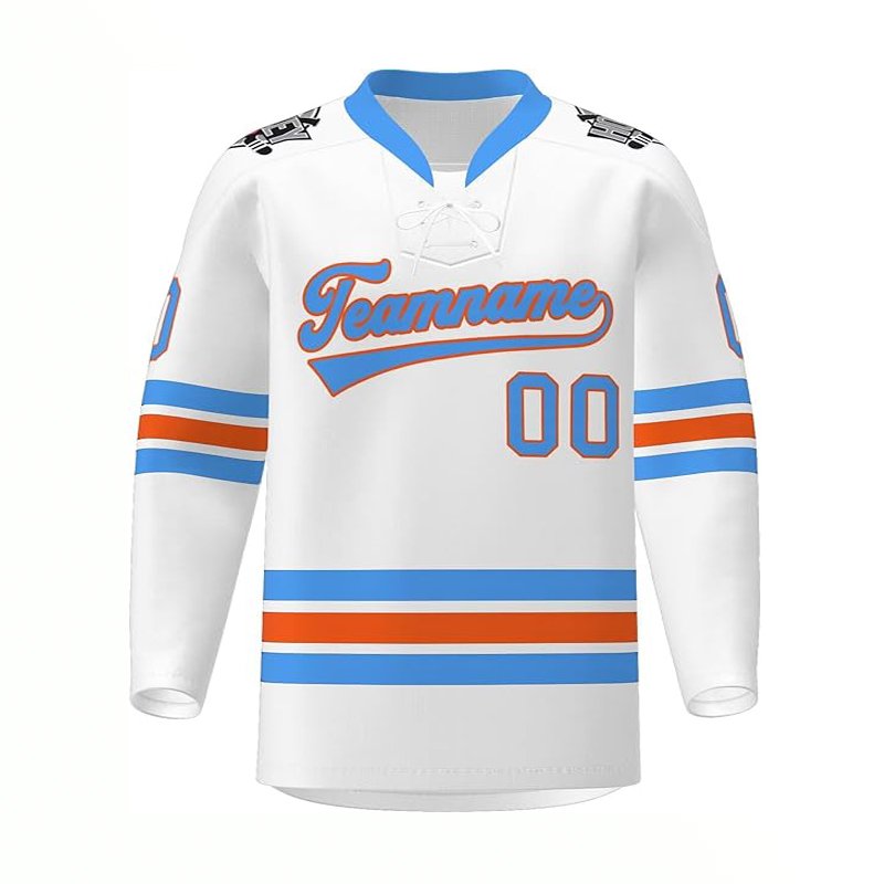 Custom logo polyester plain hockey jerseys lacrosse jersey custom made lace up hockey hoodie