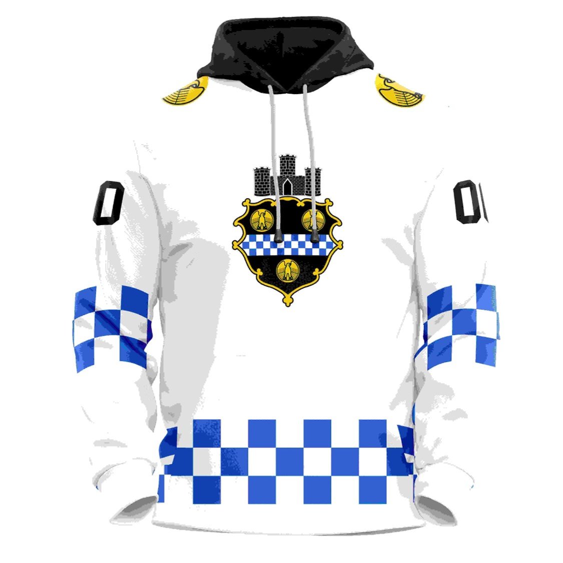 high quality custom lace ice hockey jersey hoodie