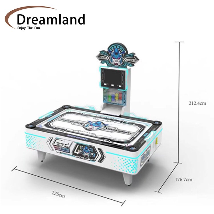 Dreamland Amusement Park Air Hockey Two Players Game Machine Kids Air Hockey Machine Coin Operated Air Hockey Table Machine