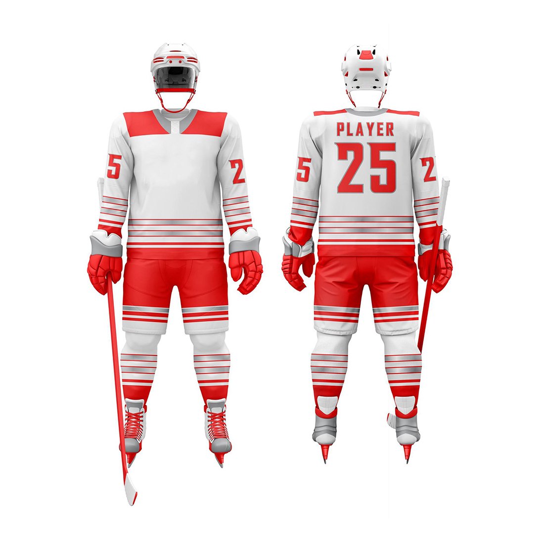 Unisex Comfortable Ice Hockey Uniform for Adults Custom Design Sports Wear with Sublimation Printing for Teams