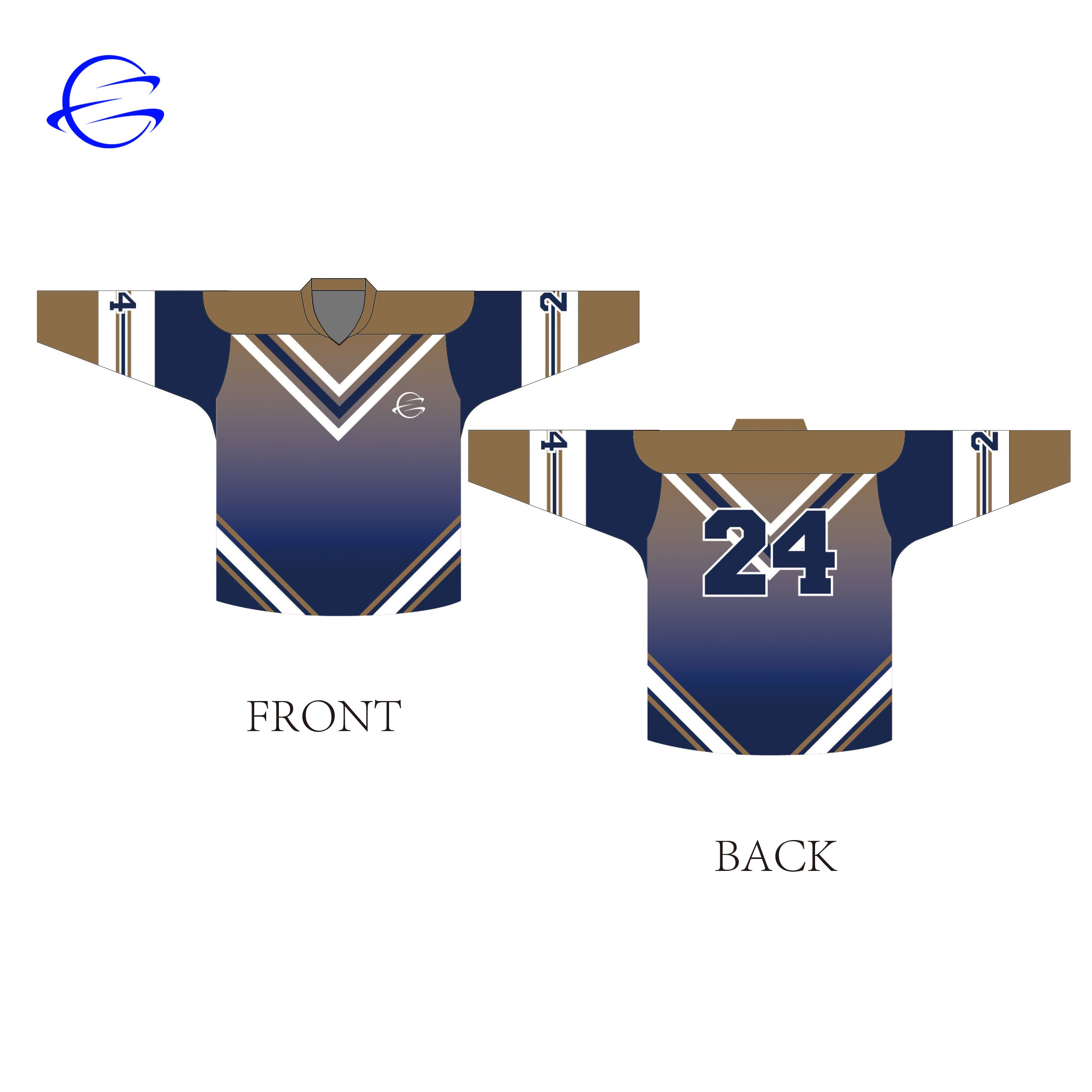 2019 New Style Breathable Custom Design Sublimated Training Ice Hockey Jersey Custom Team Sport Wear