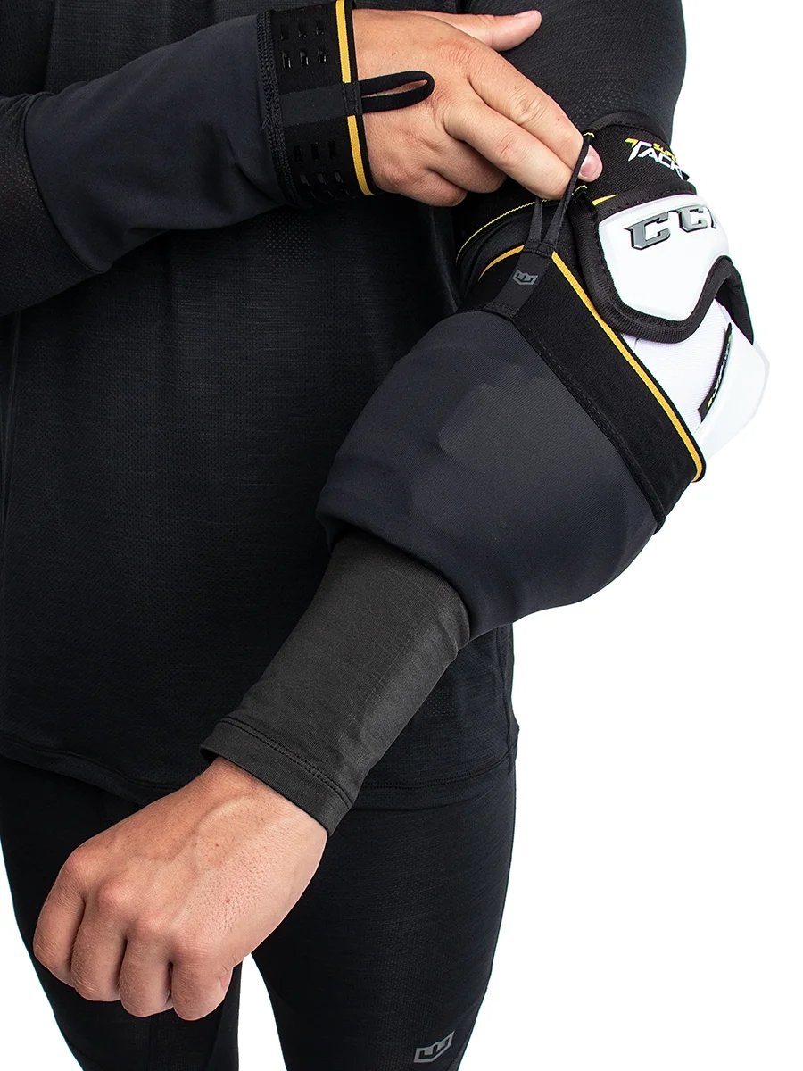 ice hockey uniform Raglan sleeves breathable poly 4-way stretched mesh ice hockey baselayer shirt