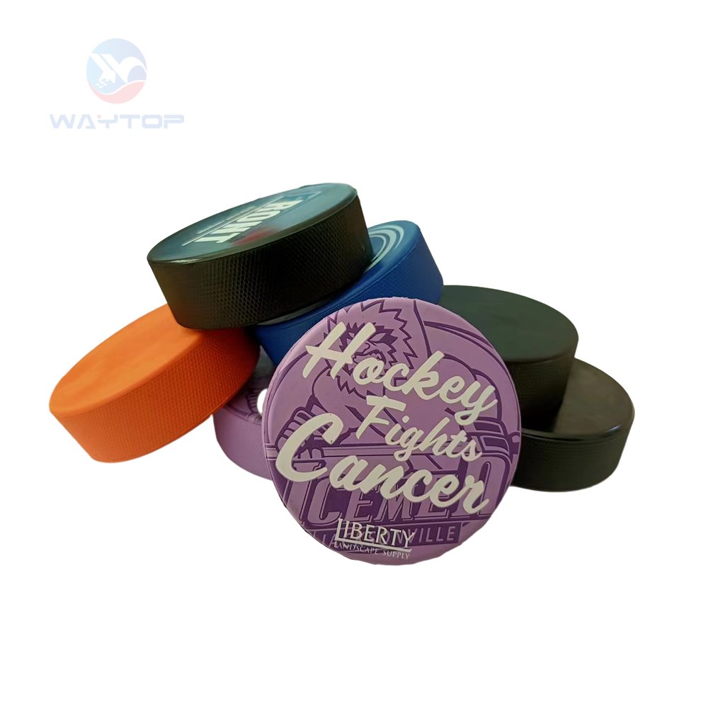Professional International Hockey Game Puck Custom Logo Printing Rubber ice hockey lightweight pucks