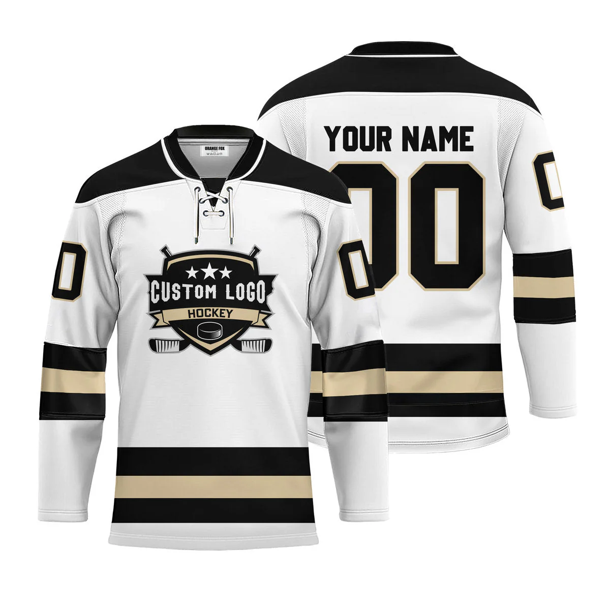 High quality custom mesh cropped hockey jersey with strings red sublimated logo youth team ice hockey jersey