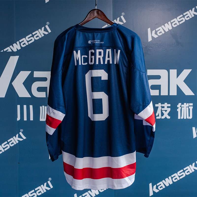 Custom Design American Style Vintage Ice Hockey Jerseys Quick Dry Sublmated Embroidery Practice Hockey Jerseys