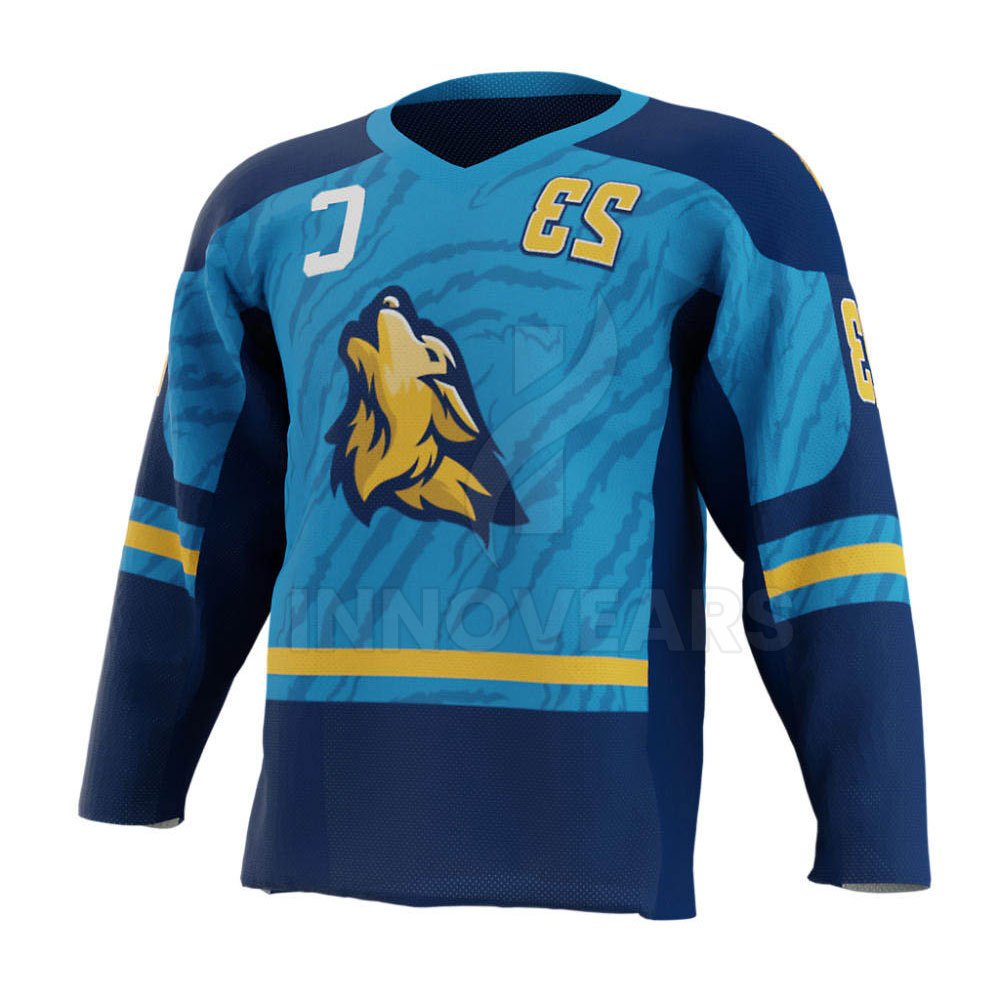 Wholesale Make Your Own Logo Team Wear Outdoor Sportswear Sublimated Jersey Ice Hockey Jersey