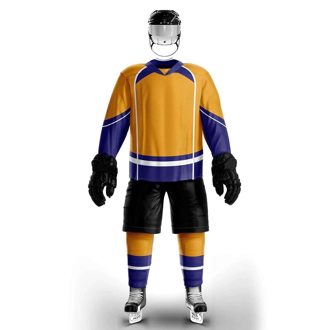 Ice Hockey Uniform Custom Made Jersey And Shorts Sublimated 5xl Hockey Jersey Ice Hockey Uniform