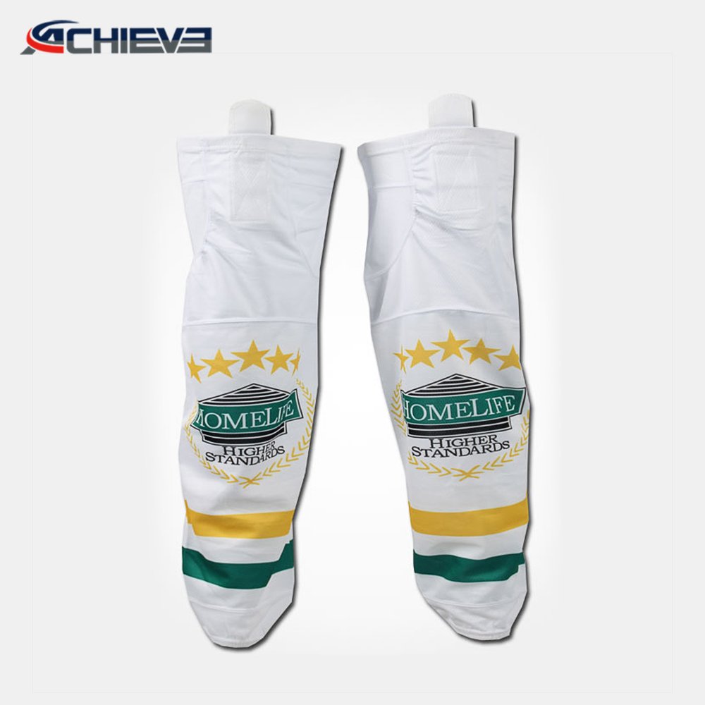 Unisex Custom Team Logo Print Hockey Socks 100% Polyester Fully Sublimated for Adults Sports Wear for Ice Hockey Breathable
