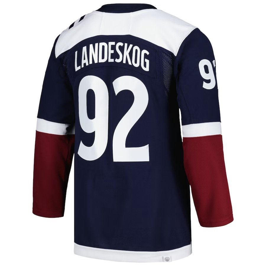 Ready to Ship #29 Nathan MacKinnon #8 Cale Makar #92 Gabriel Landeskog 2023 Best Quality Stitched Hockey Jersey