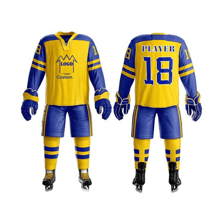 Quick dry breathable polyester mesh sublimation fashion oversize cheap customized ice hockey jerseys