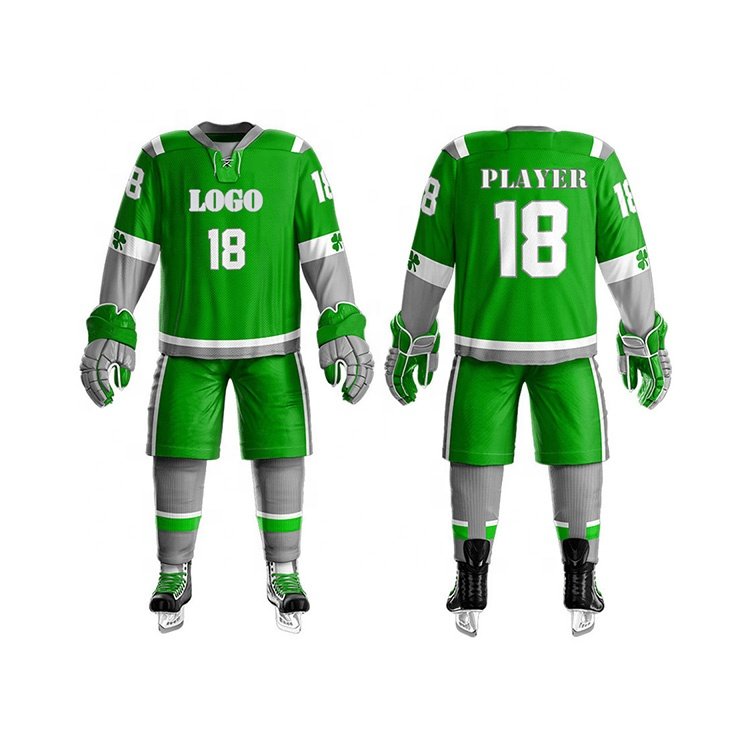 Quick dry breathable polyester mesh sublimation fashion oversize cheap customized ice hockey jerseys
